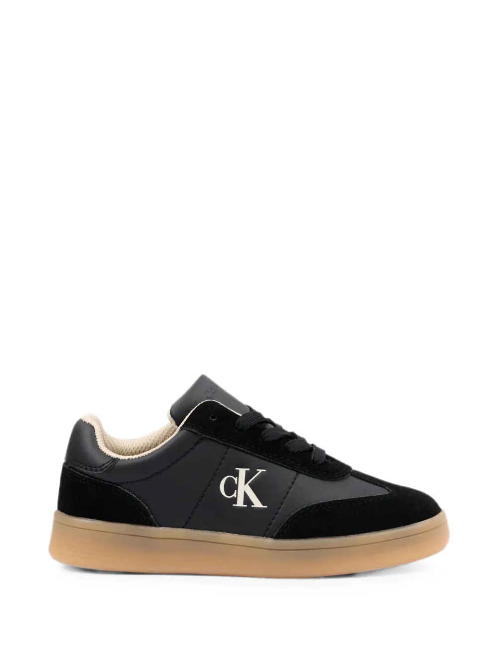 Calvin Klein Kids logo-print panelled sneakers Zwart