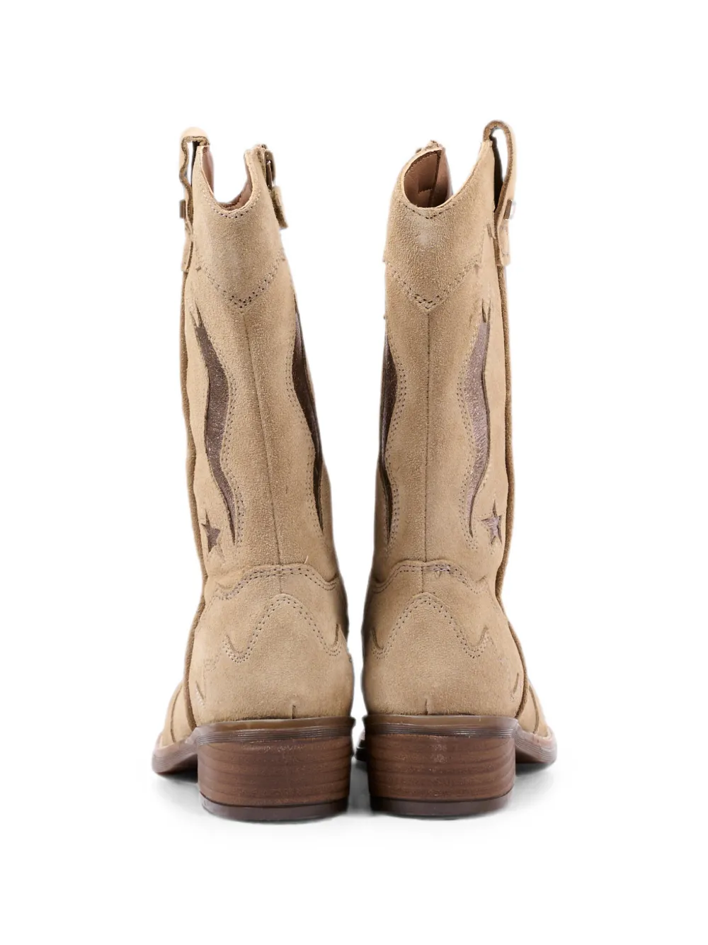 Tommy Hilfiger Junior star-embroidered western boots Beige