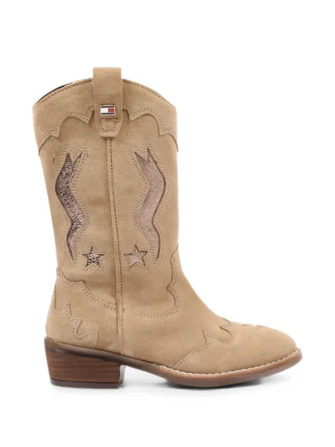 Tommy Hilfiger Junior star-embroidered western boots