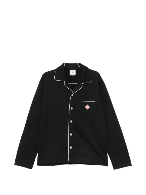 Casablanca logo-patch shirt