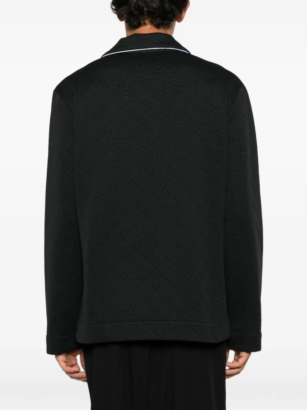 Casablanca logo-patch shirt Zwart