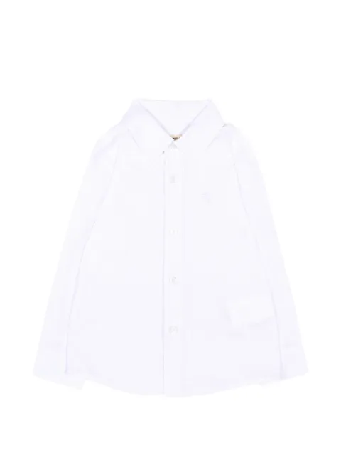 TRUSSARDI JUNIOR logo-embroidered long-sleeve shirt