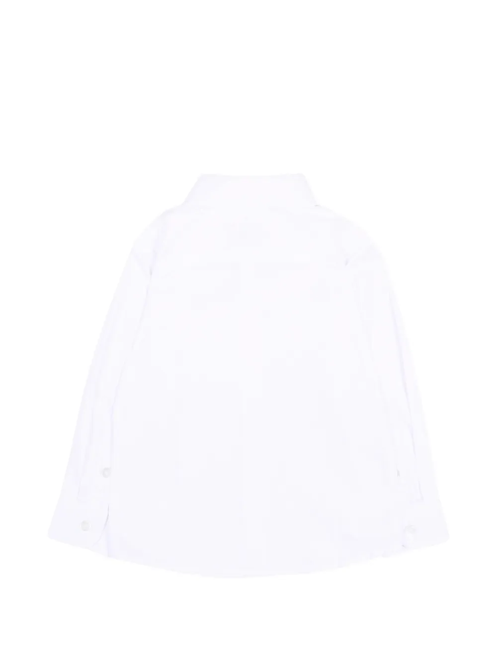 TRUSSARDI JUNIOR logo-embroidered long-sleeve shirt Wit