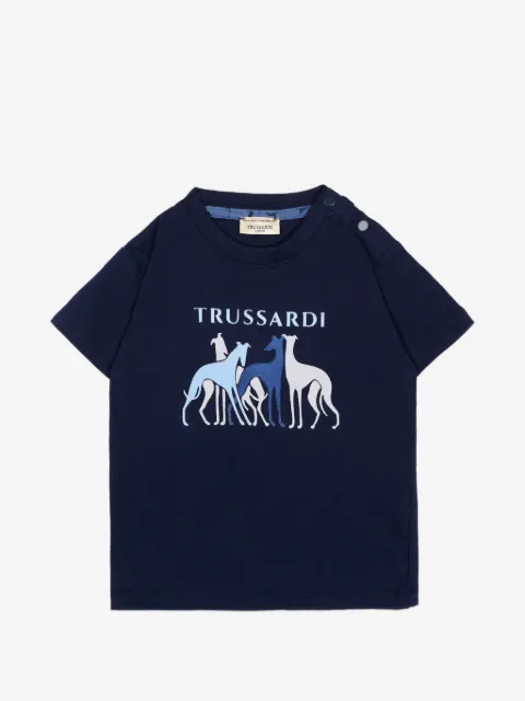 TRUSSARDI JUNIOR logo-print cotton T-shirt