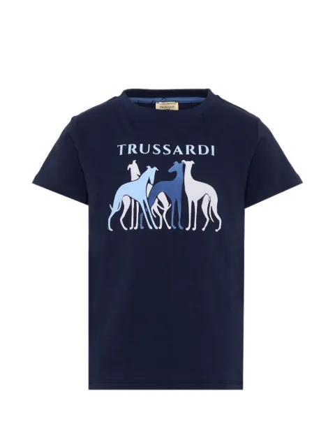 TRUSSARDI JUNIOR logo-print short-sleeve T-shirt