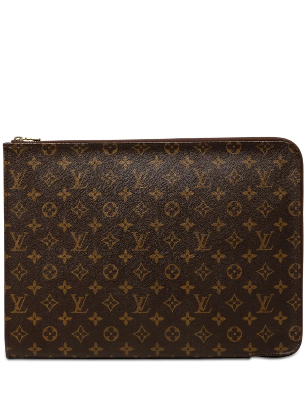 Louis Vuitton Pre-Owned 1999 Monogram Etui Voyage GM Clutch - Braun