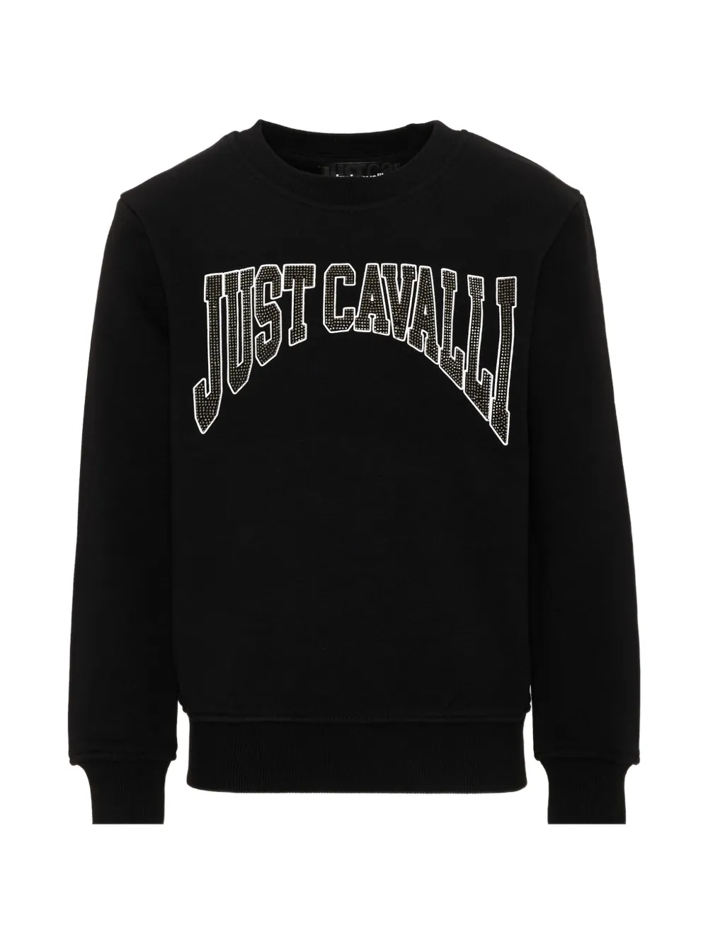 Just Cavalli Kids logo-embellished sweatshirt - Nero