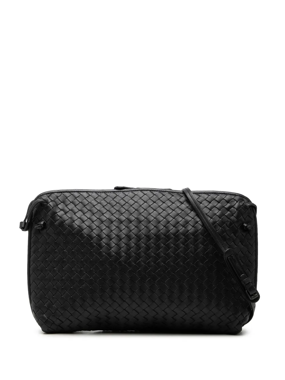 Bottega Veneta Pre-Owned 2012-2026 Nappa Intrecciato Nodini Umhängetasche - Schwarz