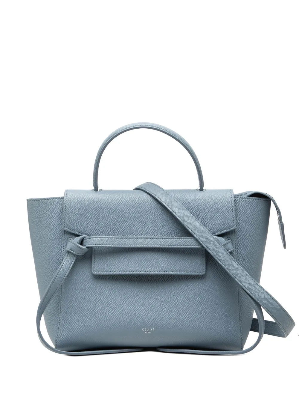 Celine Pre-Owned 2017 Micro Grained Calfskin Belt Bag satchel - Blue