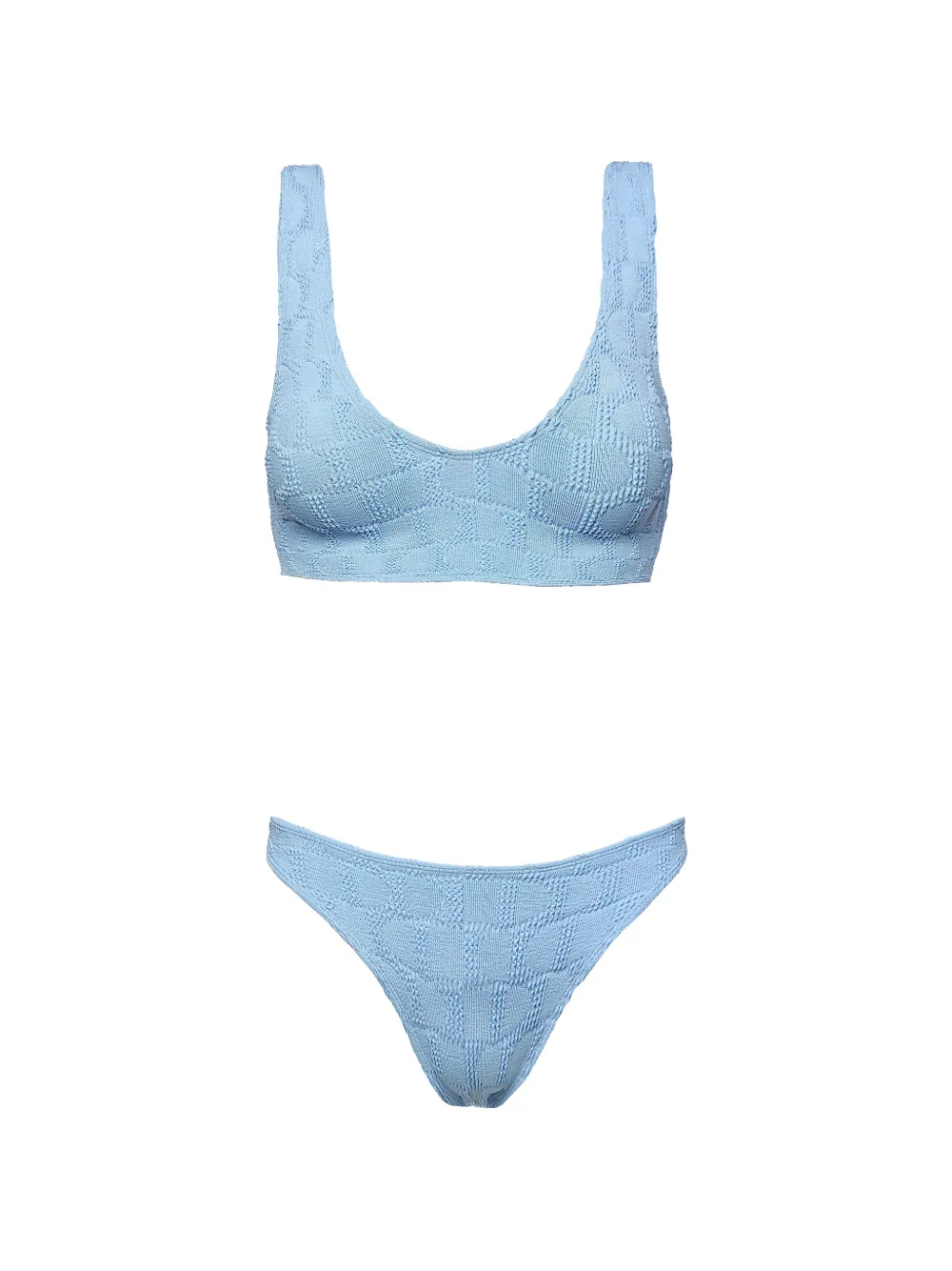 SOFIA ERHAN Aria crinkle bikini set - Blu