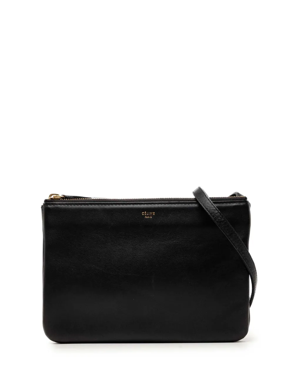 Celine Pre-Owned 2013 Small Lambskin Trio crossbody bag - Black