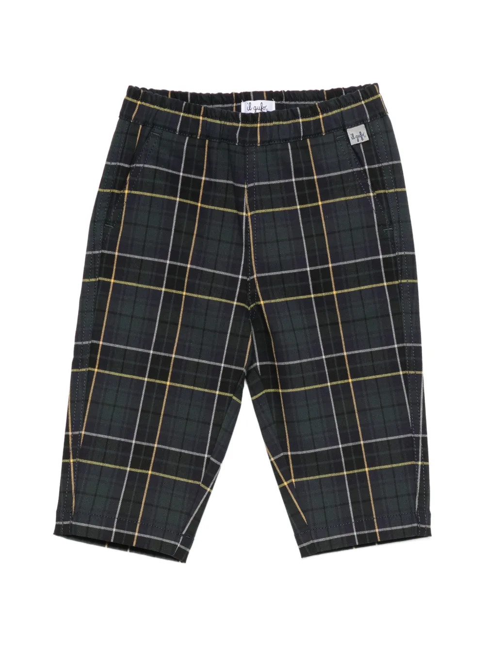Il Gufo check-pattern trousers - Verde