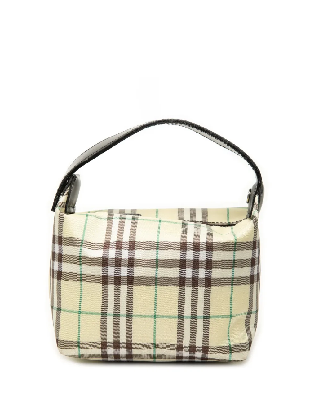 Burberry Pre-Owned 2000-2017 Mini House Check Canvas handbag - Yellow
