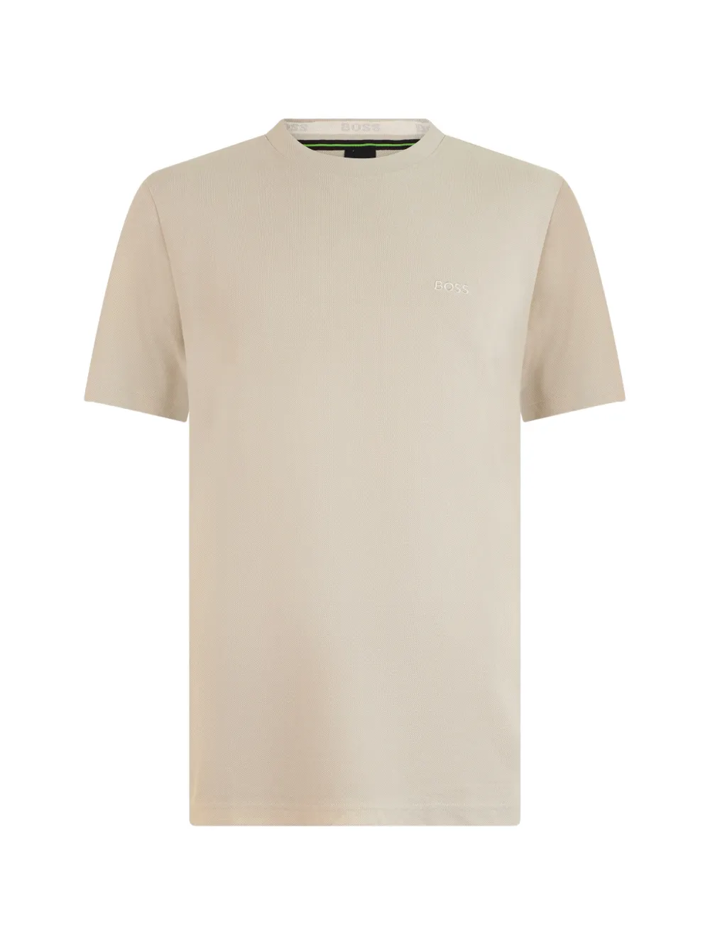 BOSS logo-embroidered T-shirt - Nude