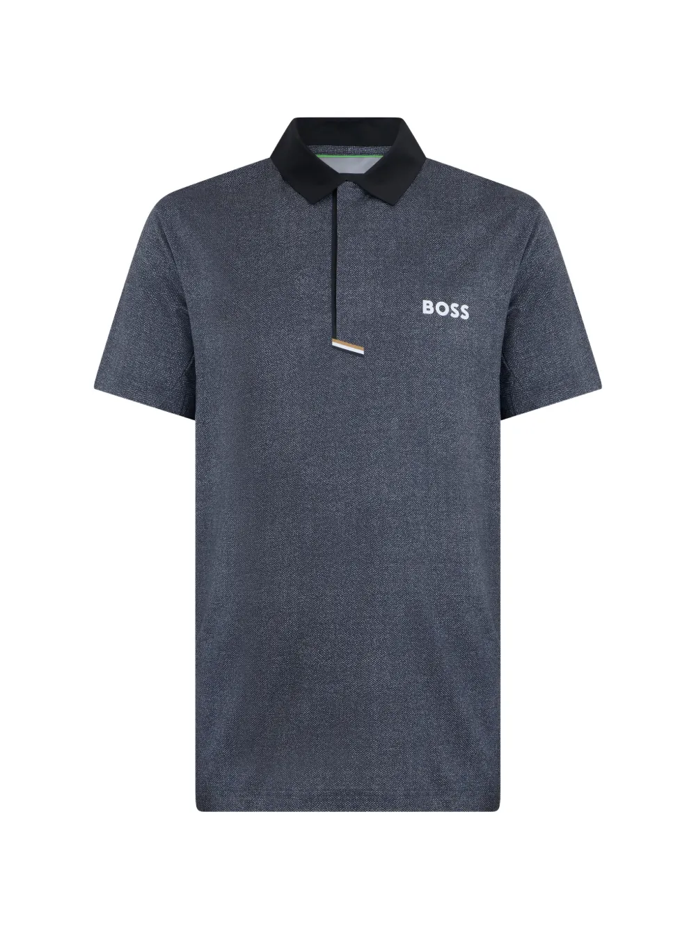 BOSS logo-print polo shirt - Grau