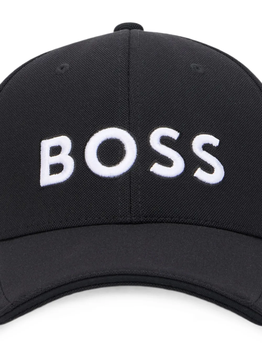 BOSS Pet met geborduurd logo Zwart