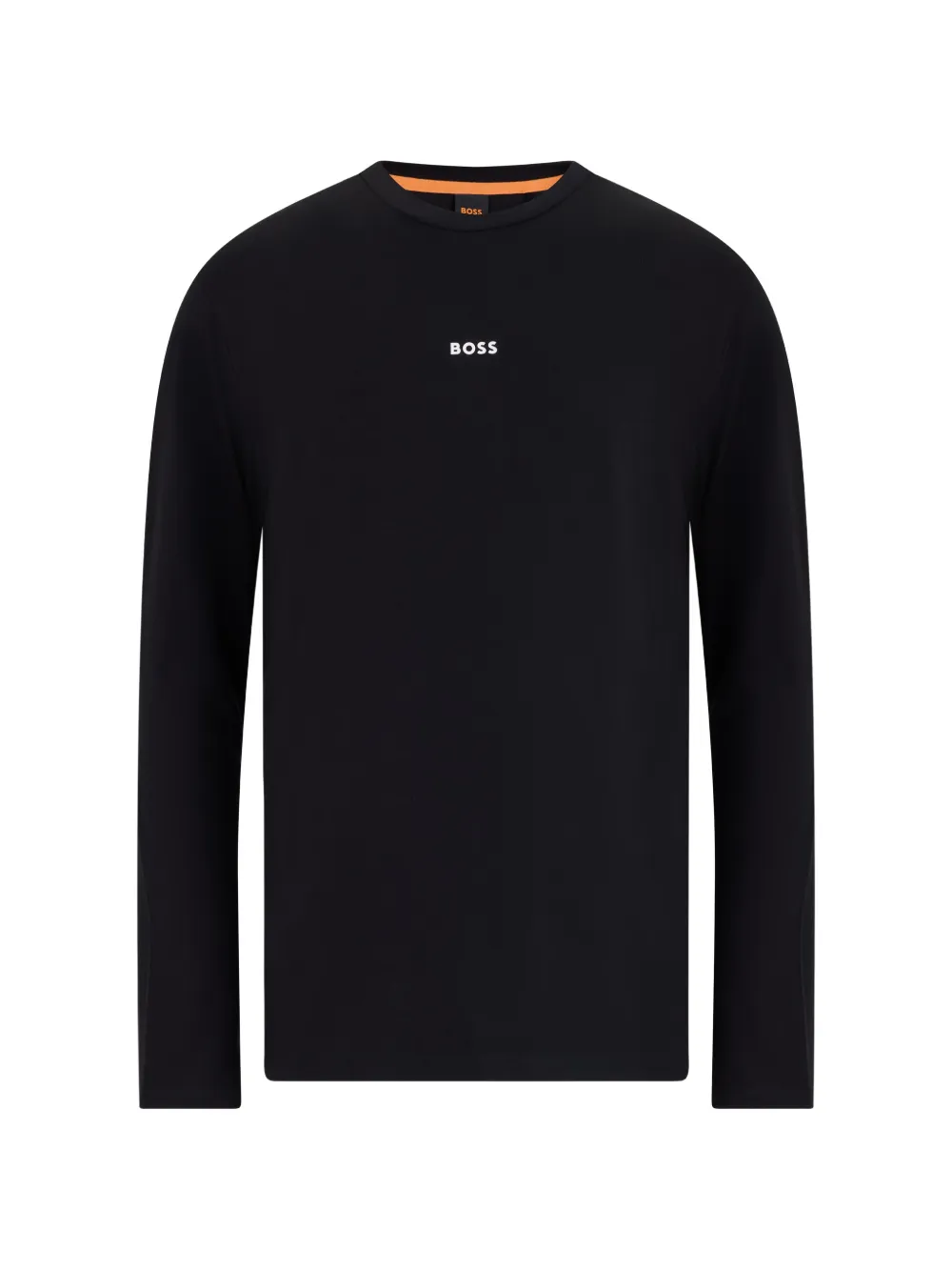 BOSS logo-print long-sleeve T-shirt - Schwarz