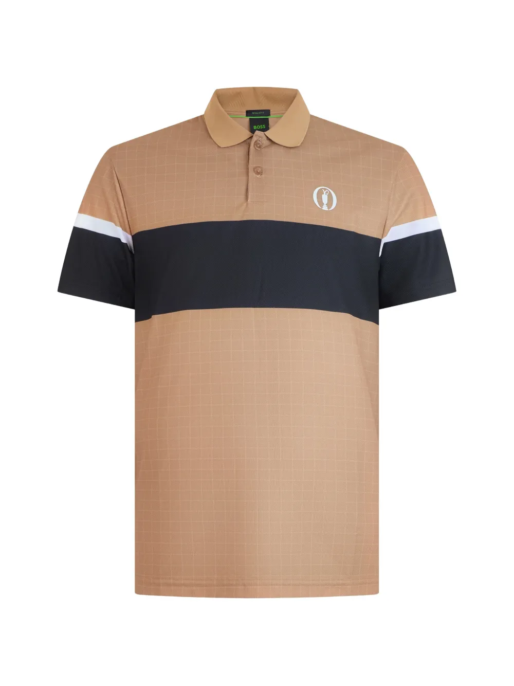 BOSS colour-block polo shirt - Toni neutri