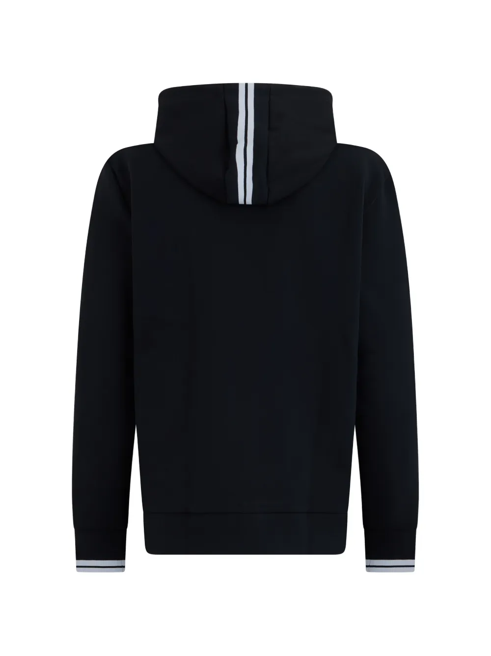 BOSS Hoodie met logoprint en rits Zwart