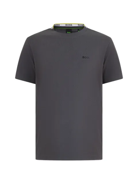 BOSS logo-embroidered T-shirt