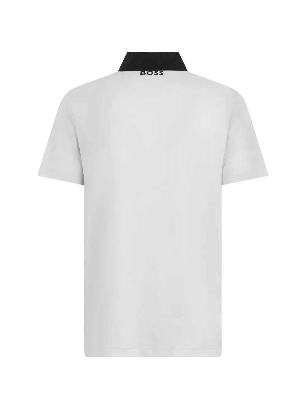 BOSS Poloshirt met logoprint Wit