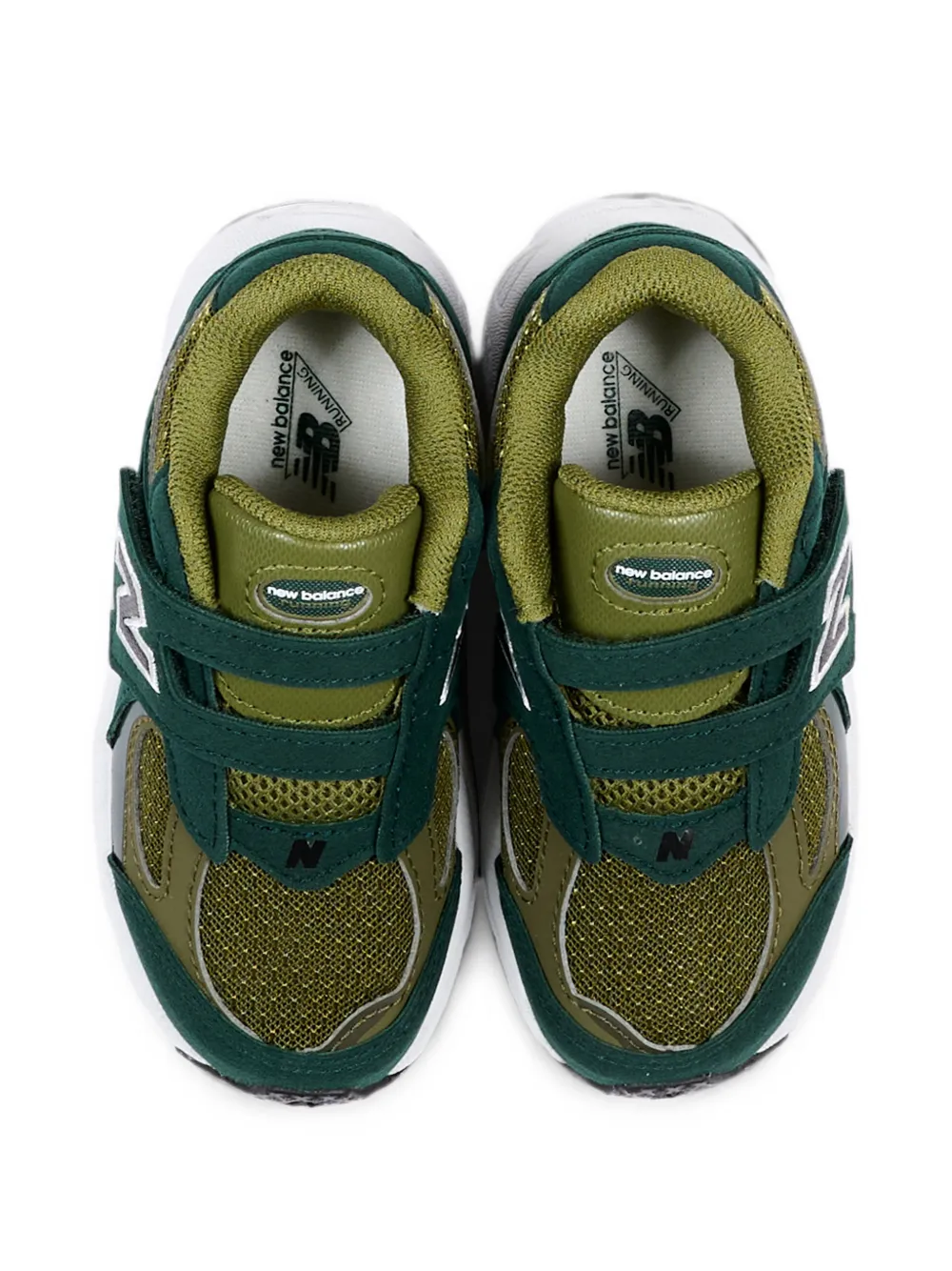 New Balance Kids 2002 touch-strap sneakers Groen