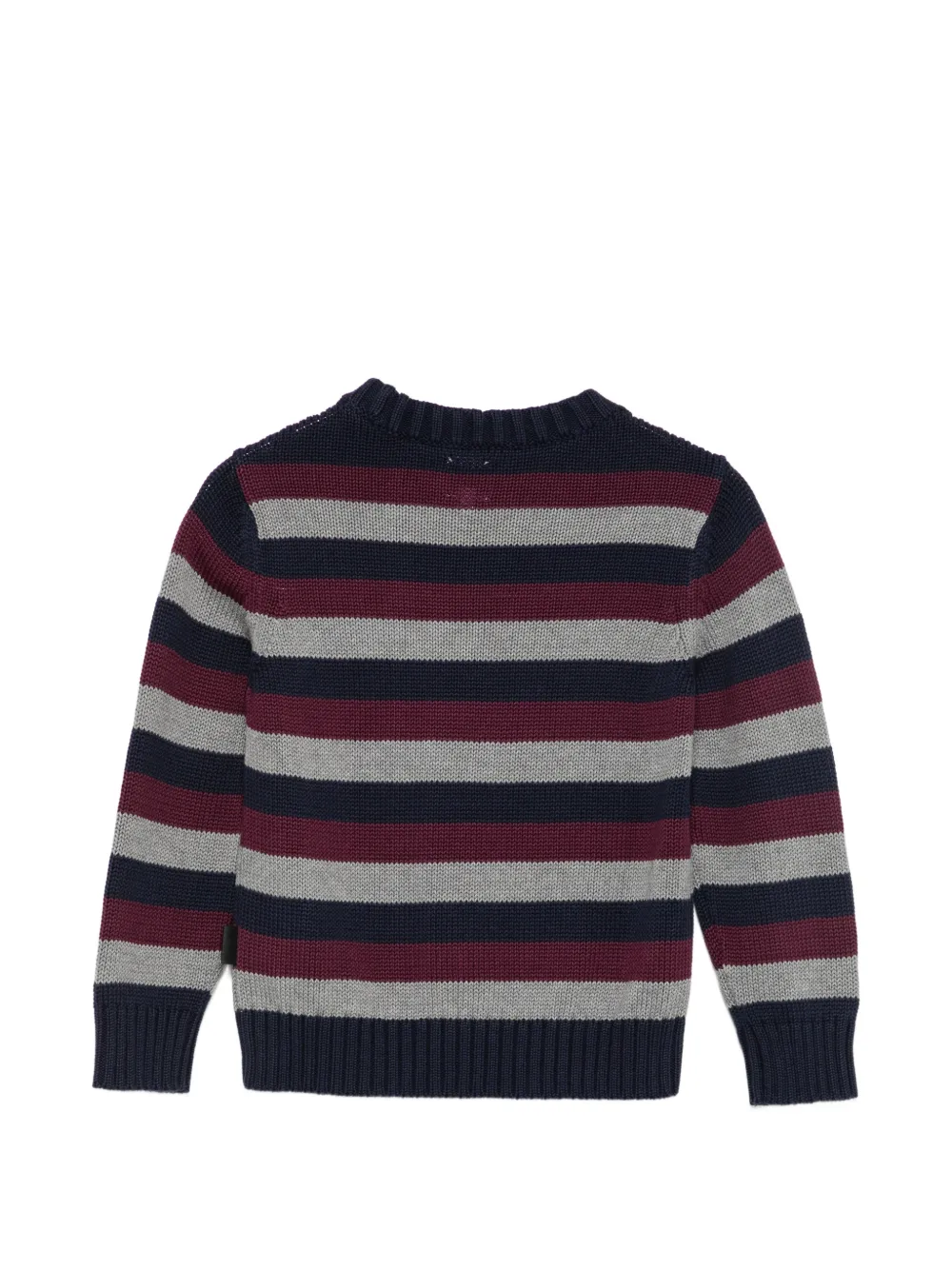 Aspesi Kids Gestreepte katoenen trui Blauw