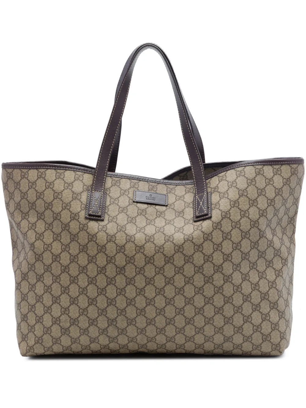 Gucci Pre-Owned 2016-2026 Large GG Supreme tote bag - Neutrals