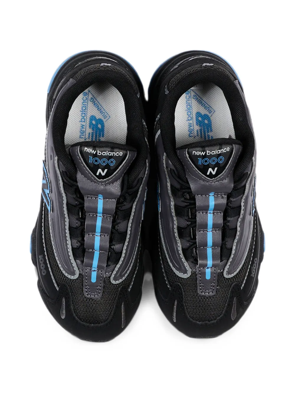 New Balance Kids 1000 lace-up sneakers Zwart