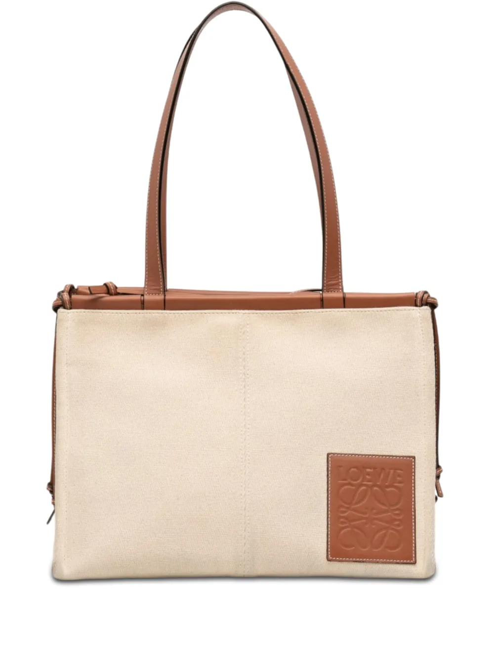 Loewe Pre-Owned 2020 Large Canvas Cushion tote bag - Brown
