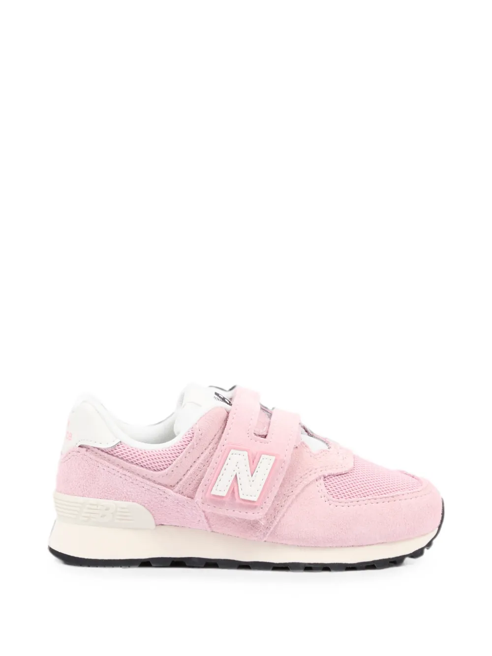 New Balance Kids 574 touch-strap sneakers Roze