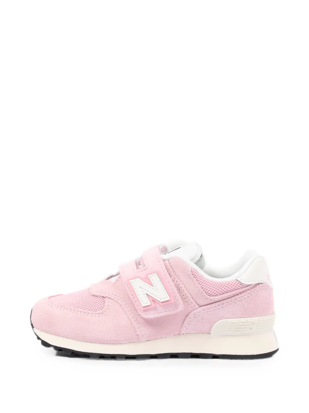 New Balance Kids 574 touch-strap sneakers Roze