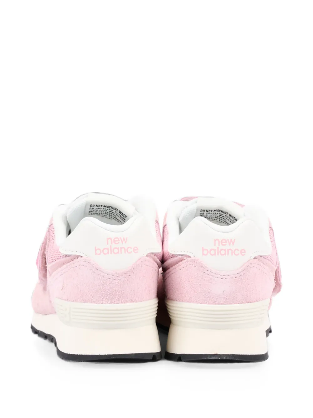 New Balance Kids 574 touch-strap sneakers Roze