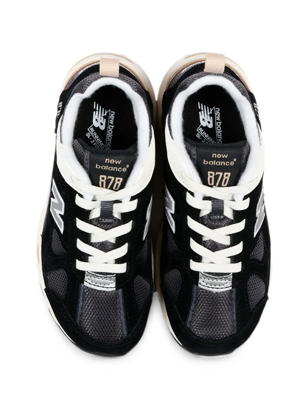 New Balance Kids 878 lace-up sneakers Zwart
