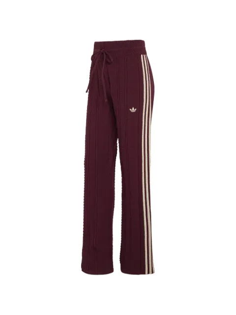 adidas pantalones de chándal de punto chevron con rayas laterales