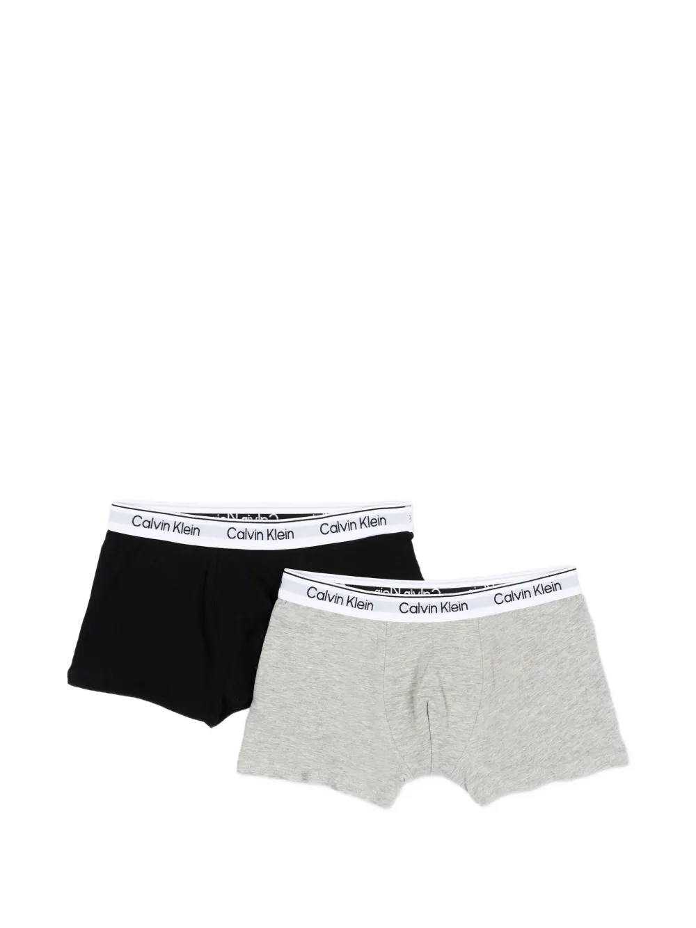 Calvin Klein Kids logo-waistband boxers (set of two) - Grau