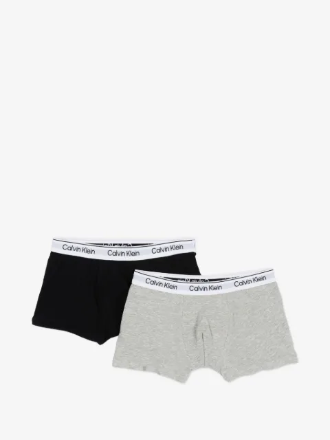Calvin Klein Kids logo-waistband boxers (set of two)