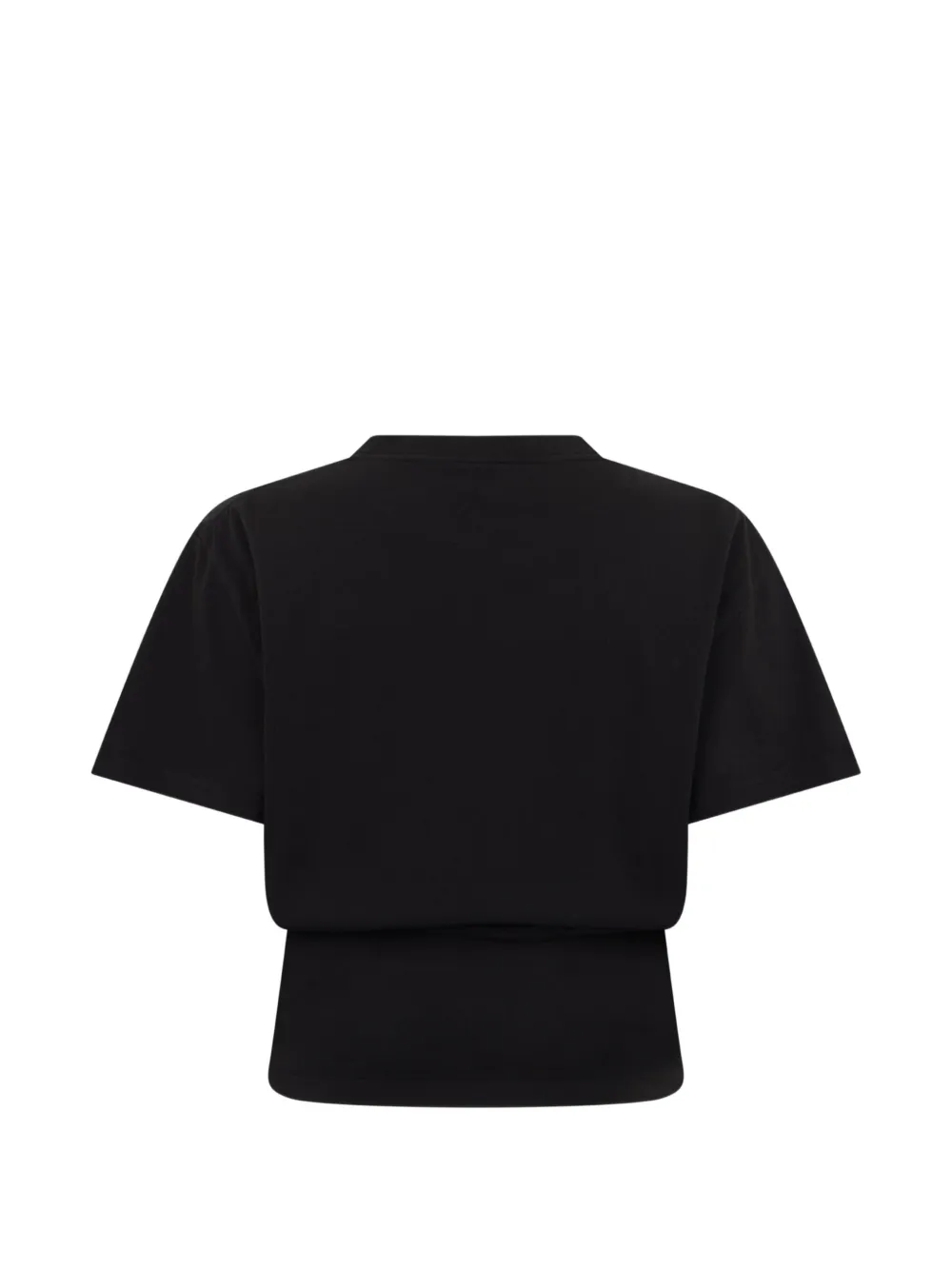 Balenciaga Cropped T-shirt met grafisch design Zwart