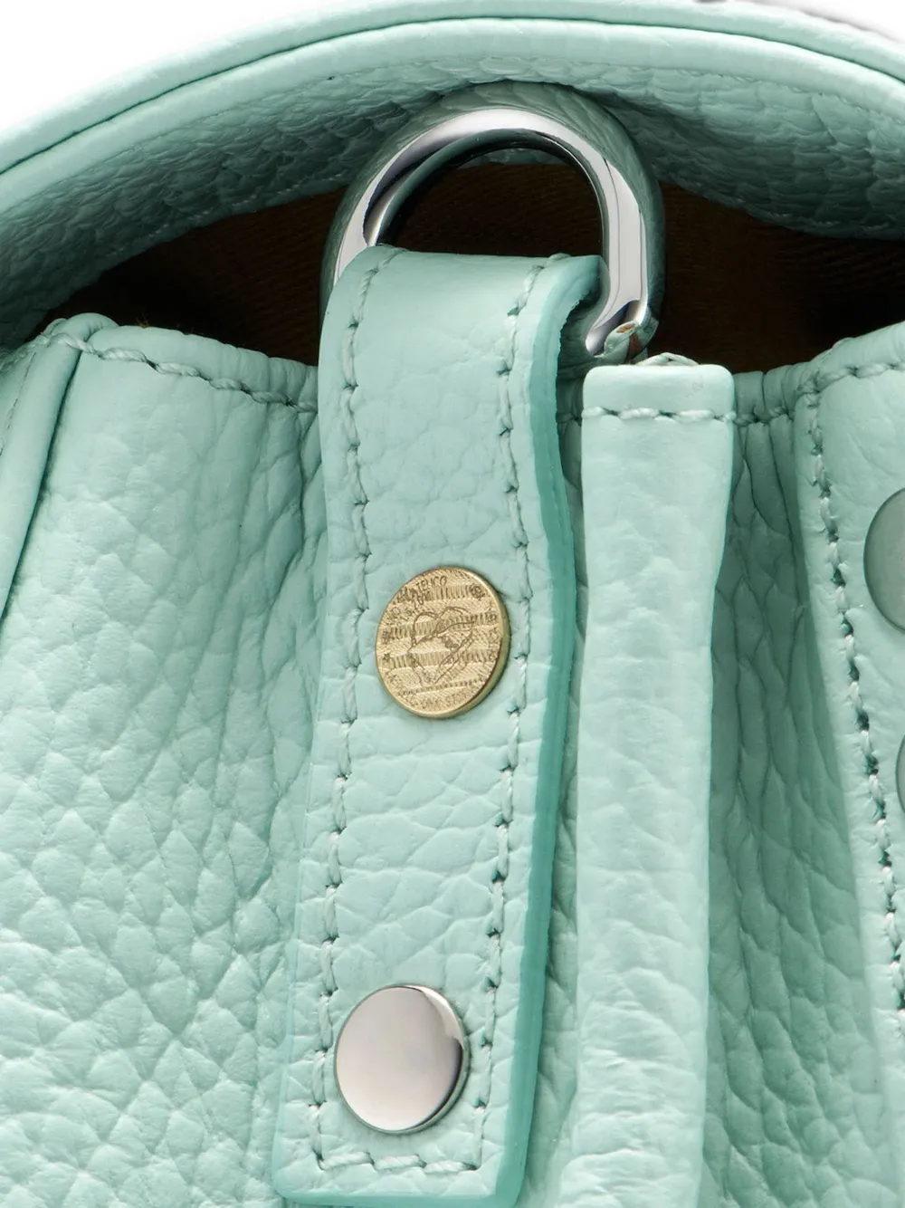 Zanellato Postina leren schoudertas Blauw