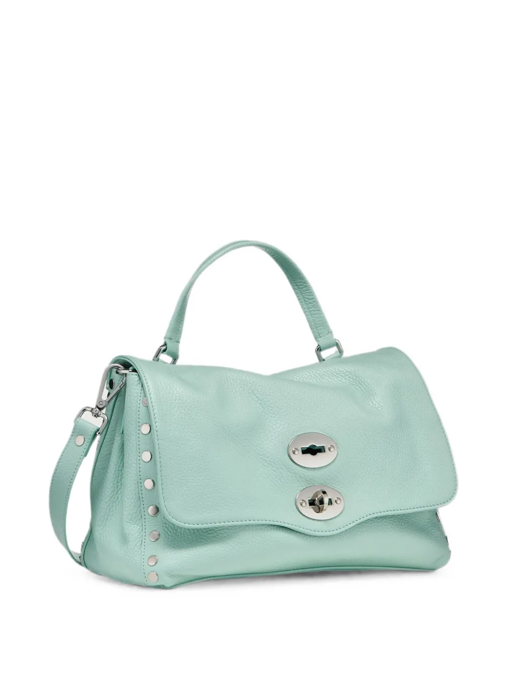 Zanellato Postina leren schoudertas Blauw