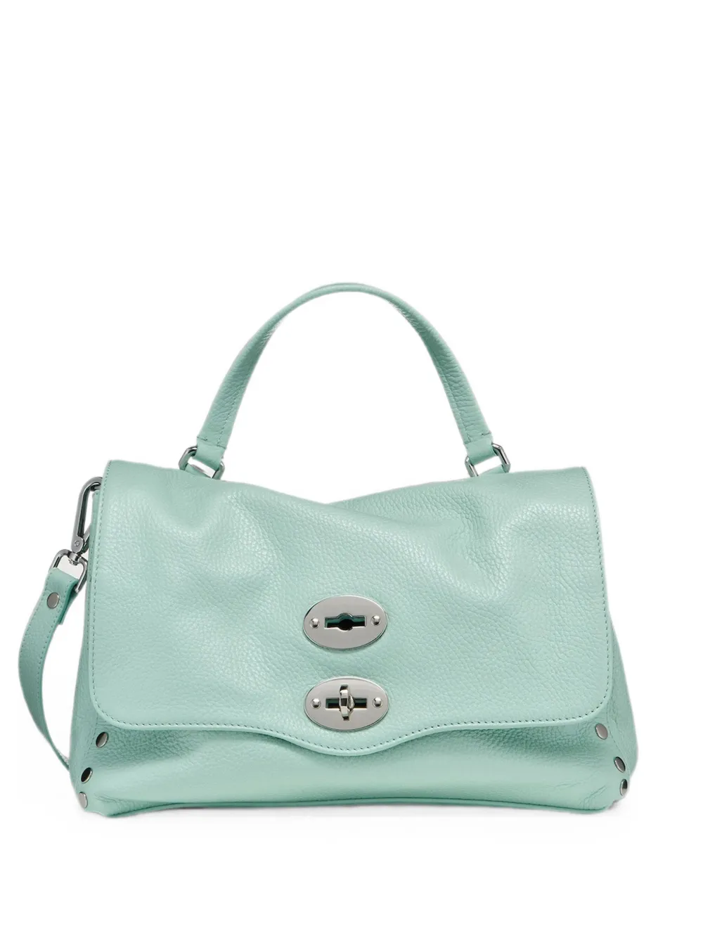 Zanellato Postina leather shoulder bag - Blu