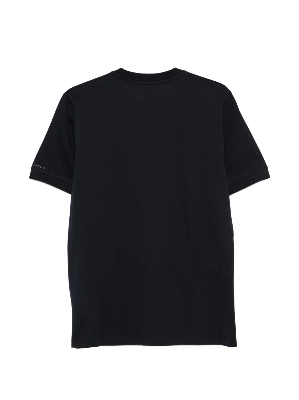 Karl Lagerfeld T-shirt met geborduurd monogram Blauw