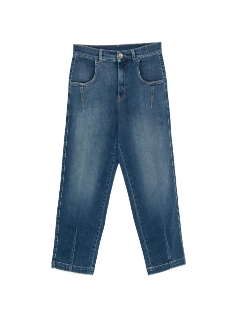 Eleventy split-cuff tapered jeans