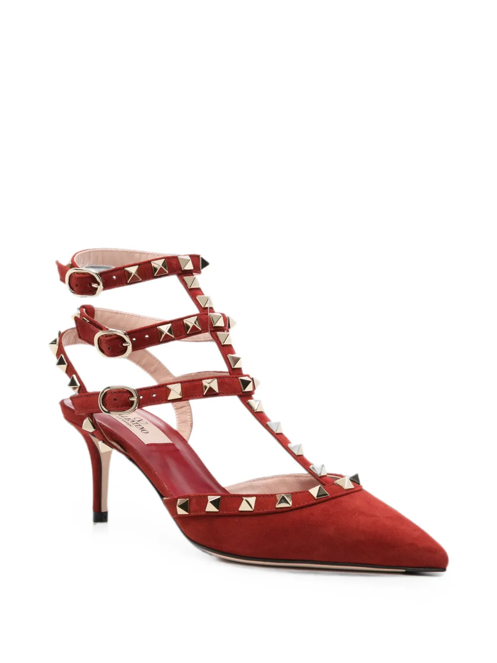 Valentino Garavani Rockstud pumps Rood