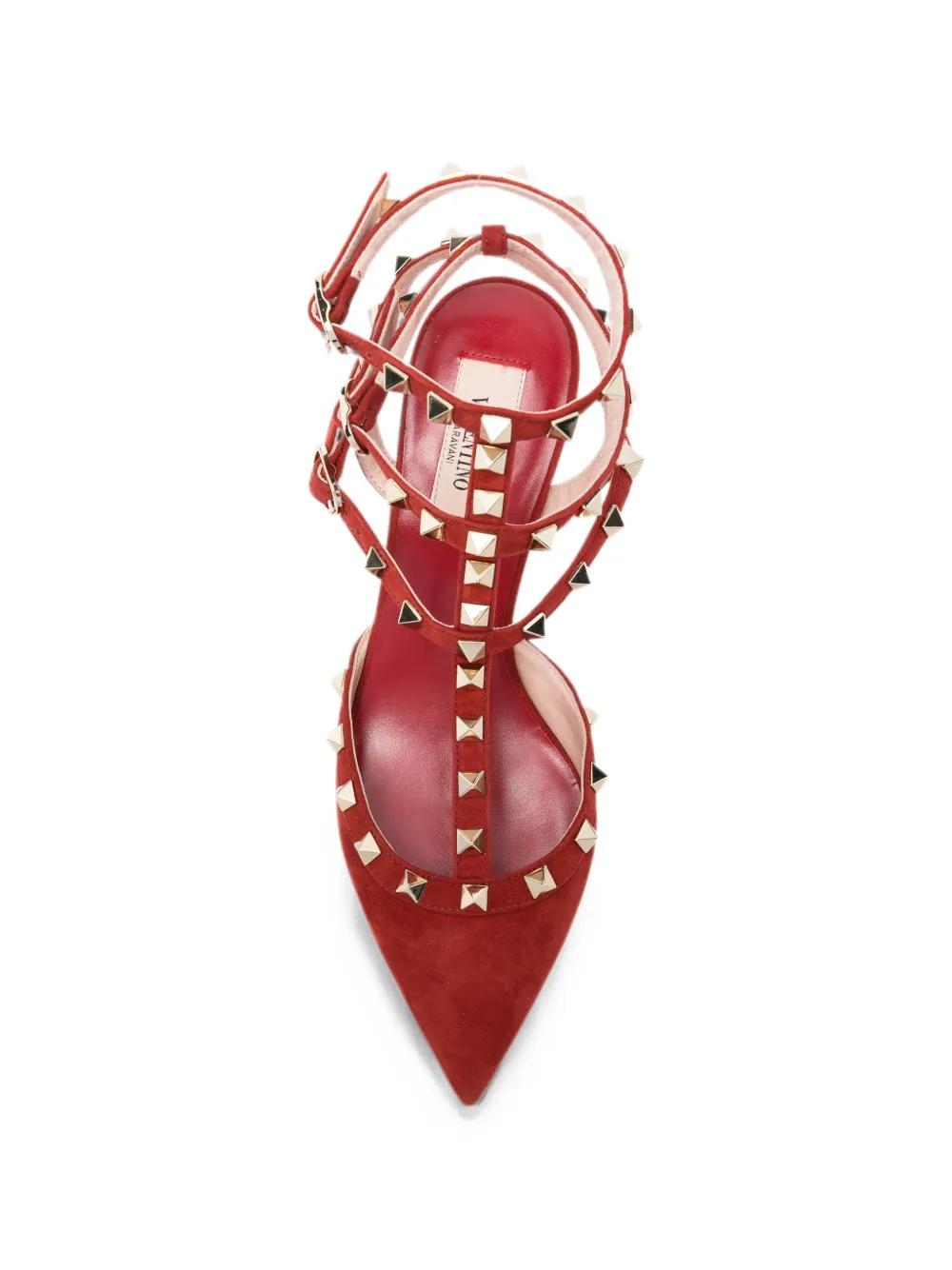Valentino Garavani Rockstud pumps Rood