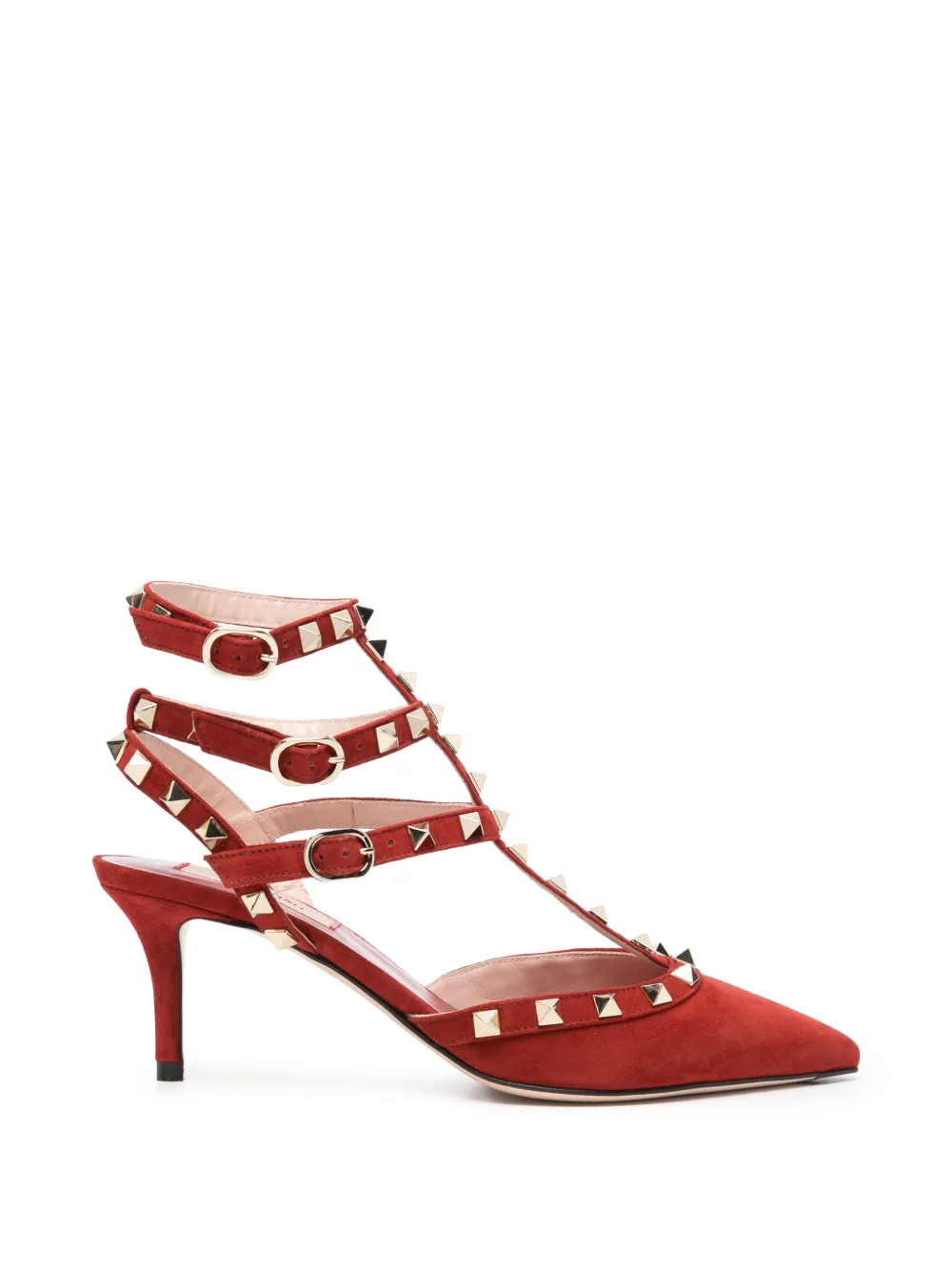 Valentino Garavani Rockstud pumps Rood