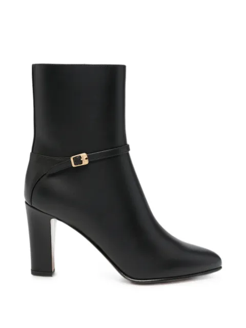 Valentino Garavani buckle-strap leather ankle boots