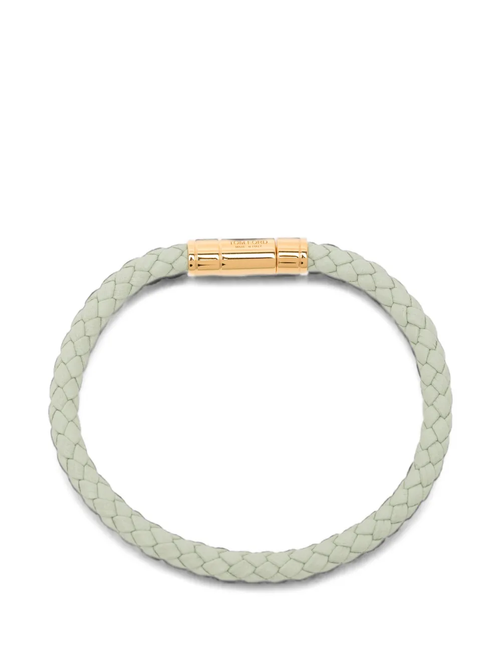 TOM FORD braided leather bracelet - Verde