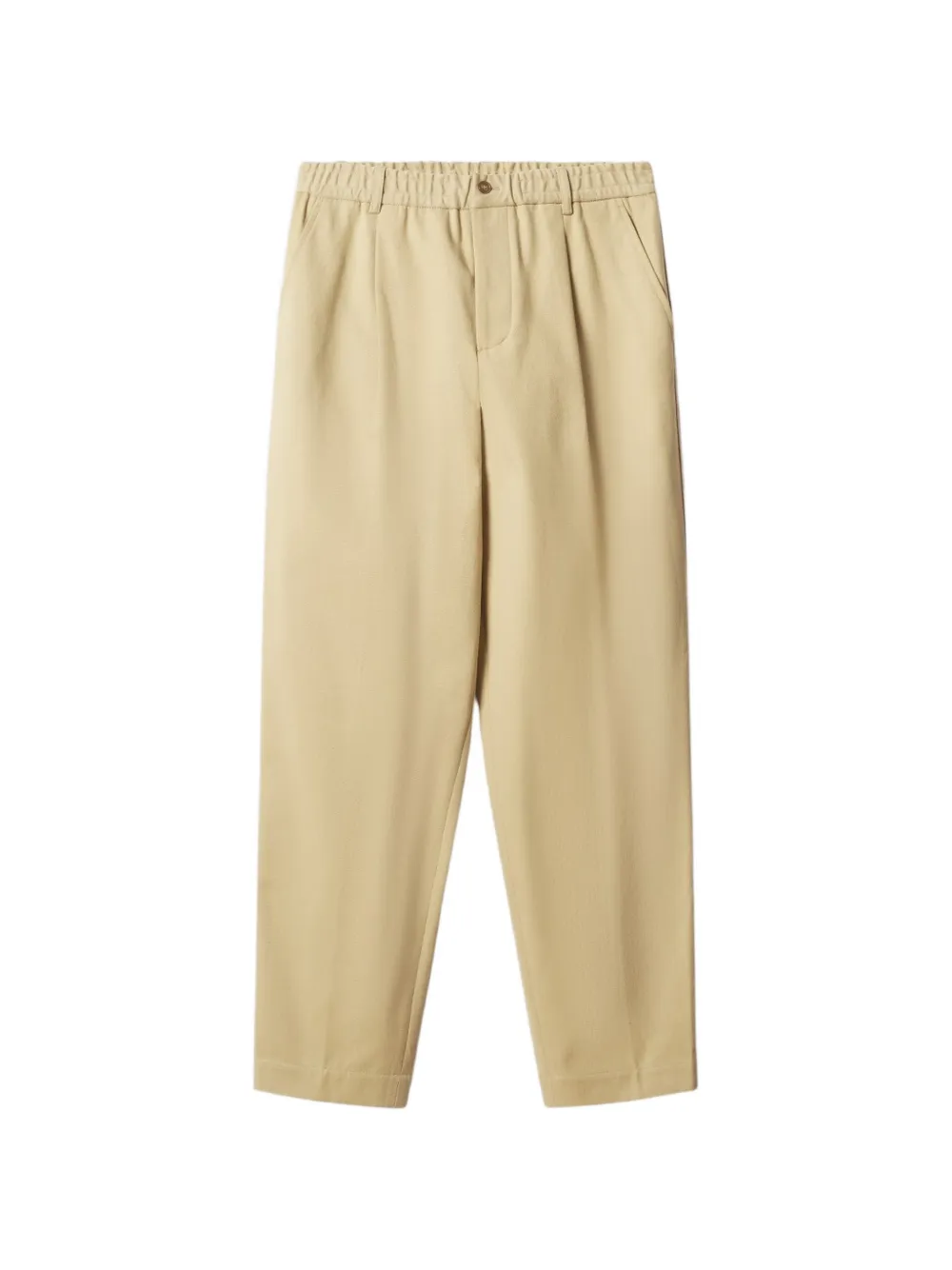 Maison Kitsuné pleated elasticated-waistband trousers - Nude