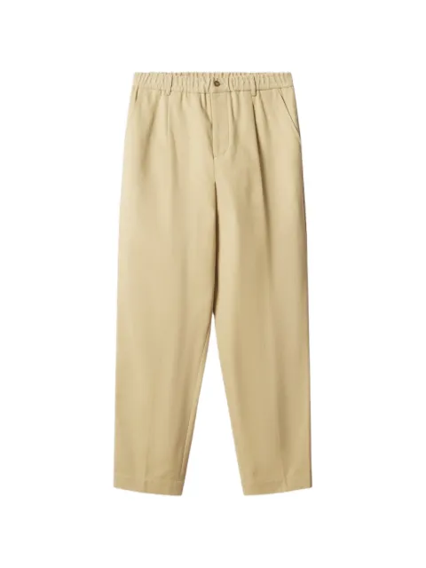 Maison Kitsuné pleated elasticated-waistband trousers